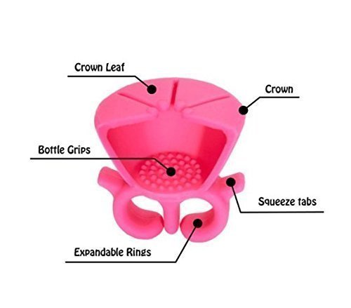Finger ring nail polish bottle holder