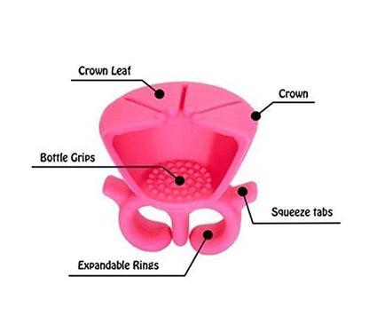 Finger ring nail polish bottle holder