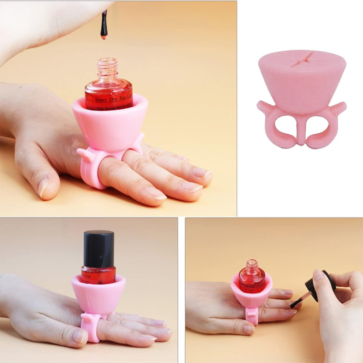 Nail polish holder for salons