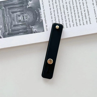 Phone grip strap holder in black