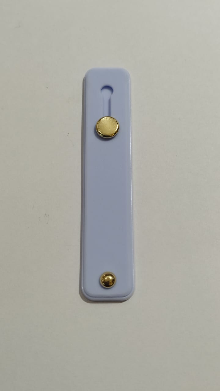 Phone grip strap holder in blue