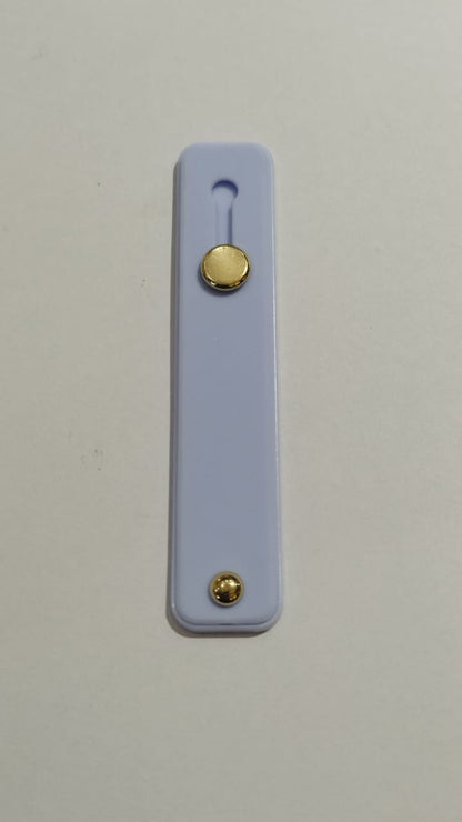 Phone grip strap holder in blue