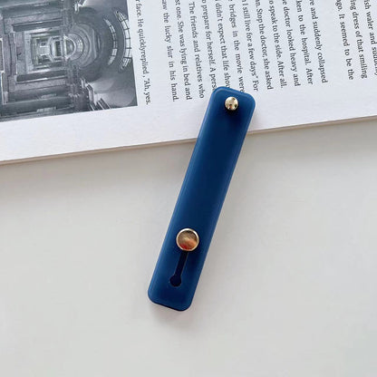 Phone grip strap holder in dark blue