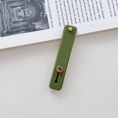 Phone grip strap holder in light green