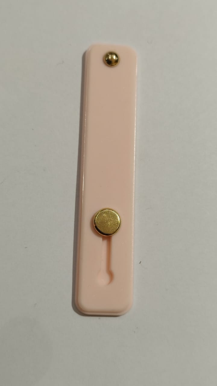 Phone grip strap holder in pink