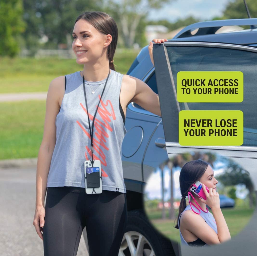 Phone neck strap compatible with most smartphones