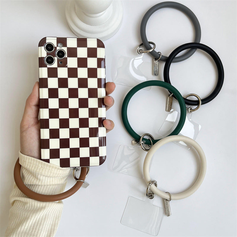 Anti-drop silicone phone wrist strap
