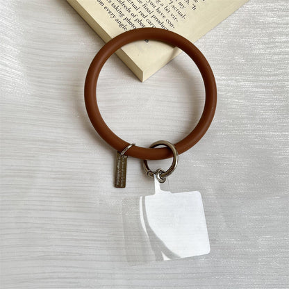 Soft silicone phone wrist ring