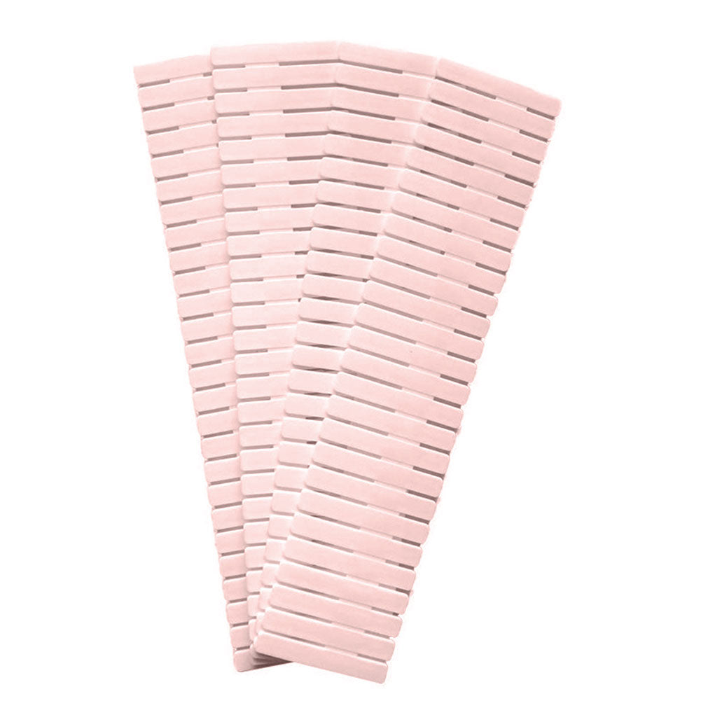 Plastic drawer dividers 4 pack in pink