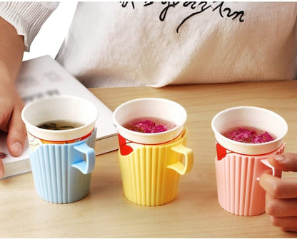 Paper cup holder with handle
