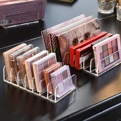 Plexi makeup palette organizer with 7 compartments