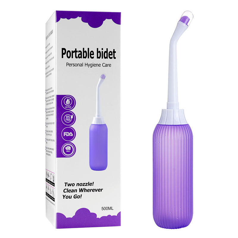 Portable bidet in purple