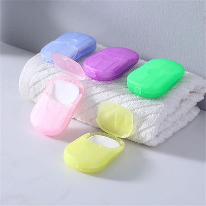 Portable soap sheets, 5 boxes, for hand washing on the go