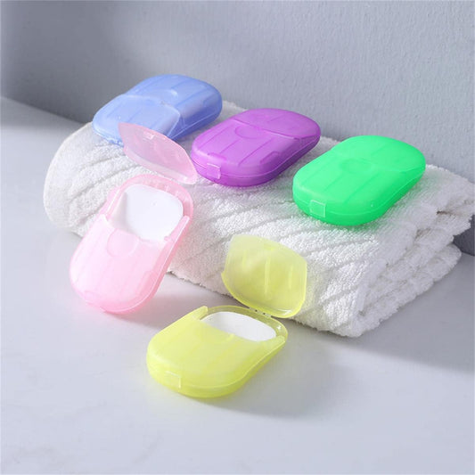 Portable soap sheets, 5 boxes, for hand washing on the go