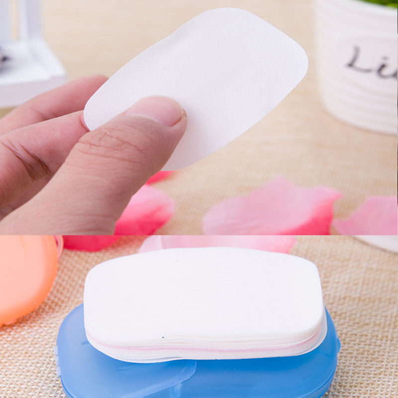 Travel hand washing soap sheets