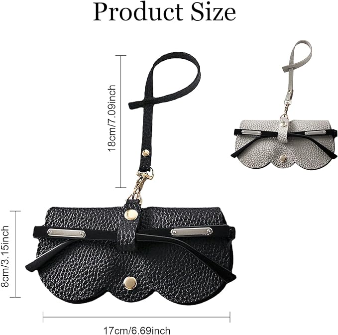 Portable sunglasses holder that attaches to belt loops, handbags and backpacks