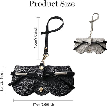 Portable sunglasses holder that attaches to belt loops, handbags and backpacks