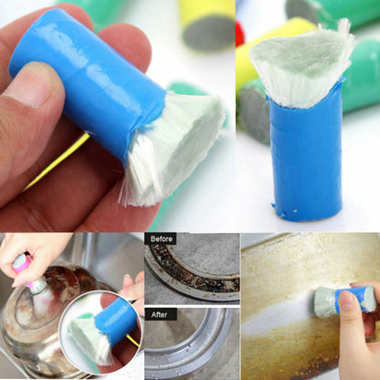 Stainless steel cleaning stick for stains and rust