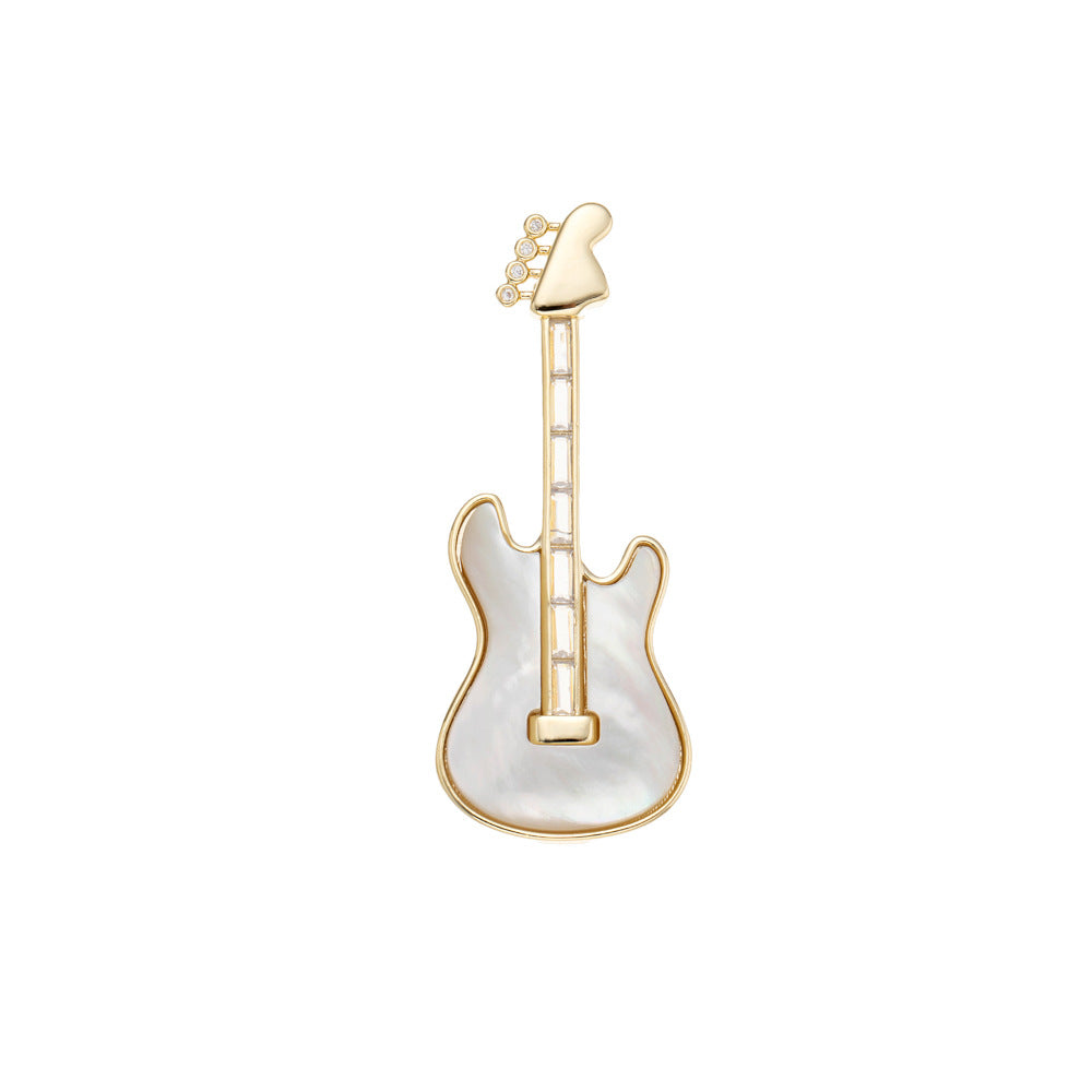 Professional suit pin, guitar design