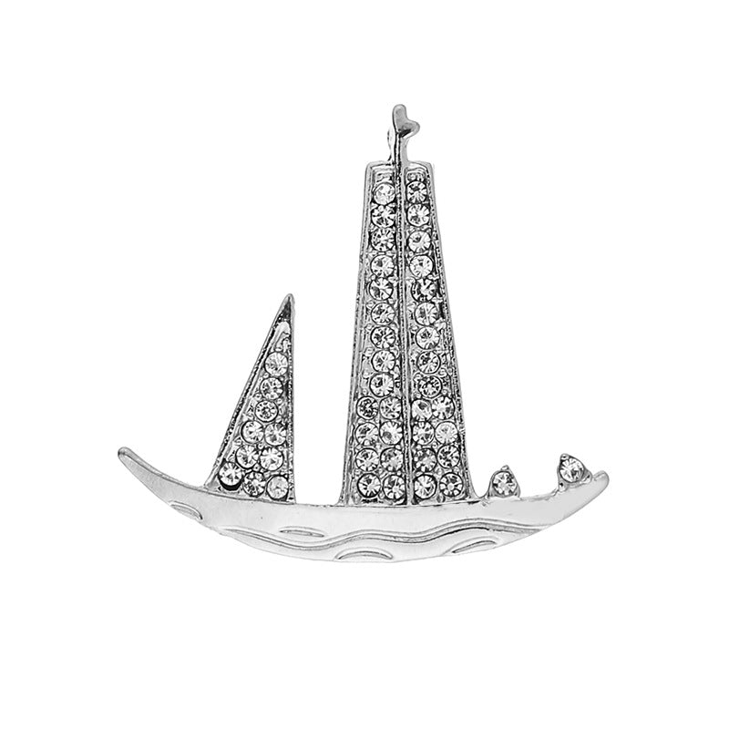 Professional suit pin, ship design