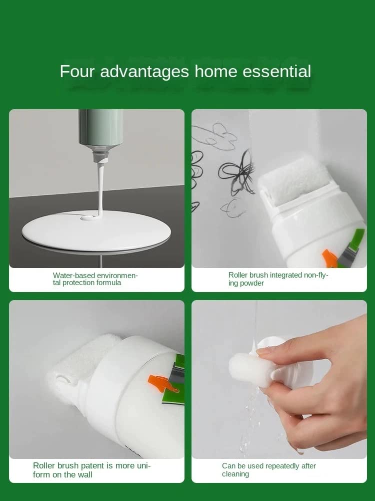 2-in-1 paint roller and brush