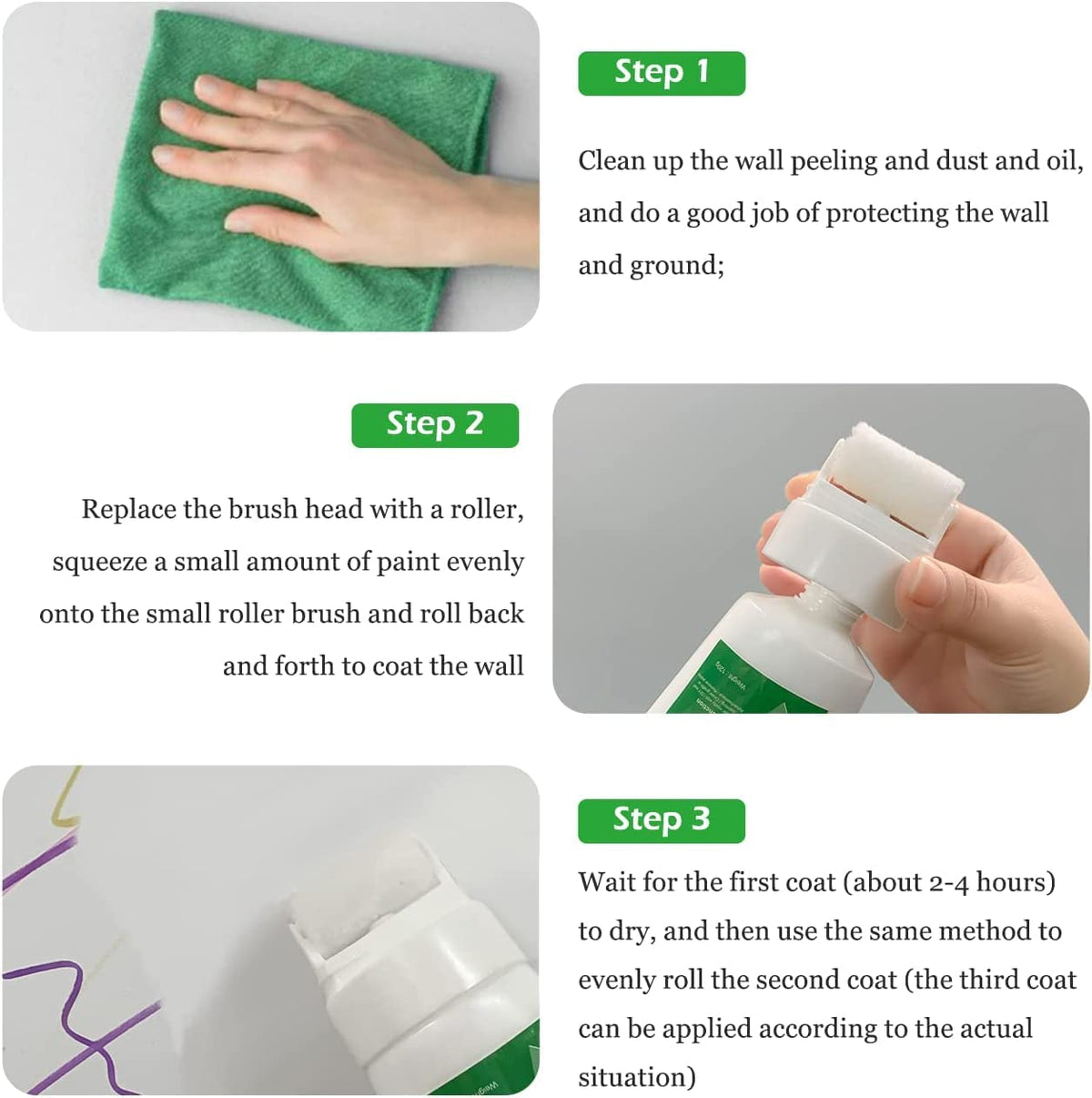 DIY wall paint roller