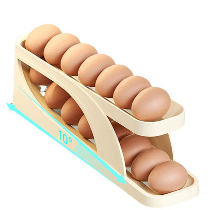 Automatic rolling egg holder