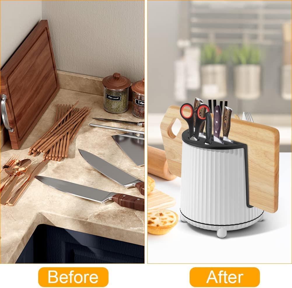 Rotating cutlery holder