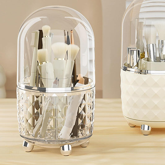 Rotating makeup organizer made of safe PET