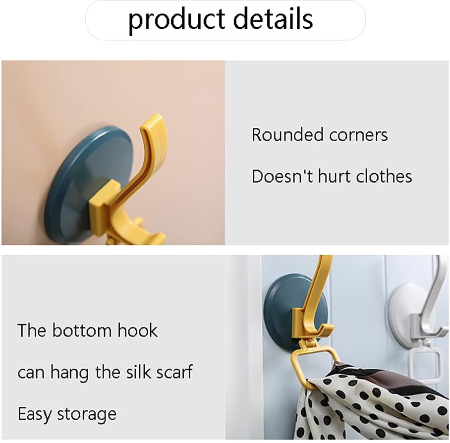 Self adhesive hook for bathroom walls