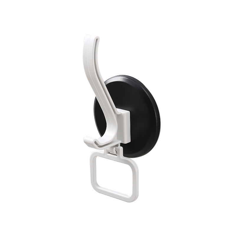 Self adhesive hook in black with white