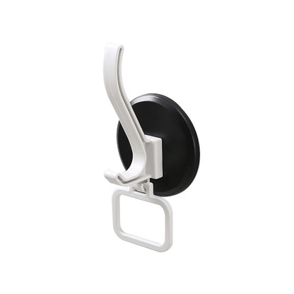 Self adhesive hook in black with white