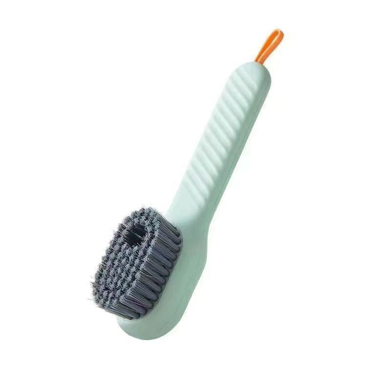 Shoe cleaning brush in green