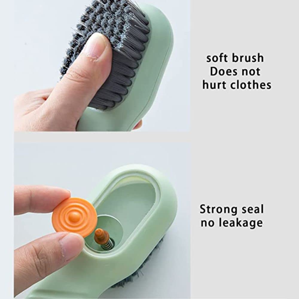 Handheld shoe scrubbing brush