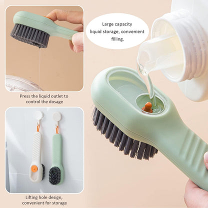 Shoe brush for different shoe materials