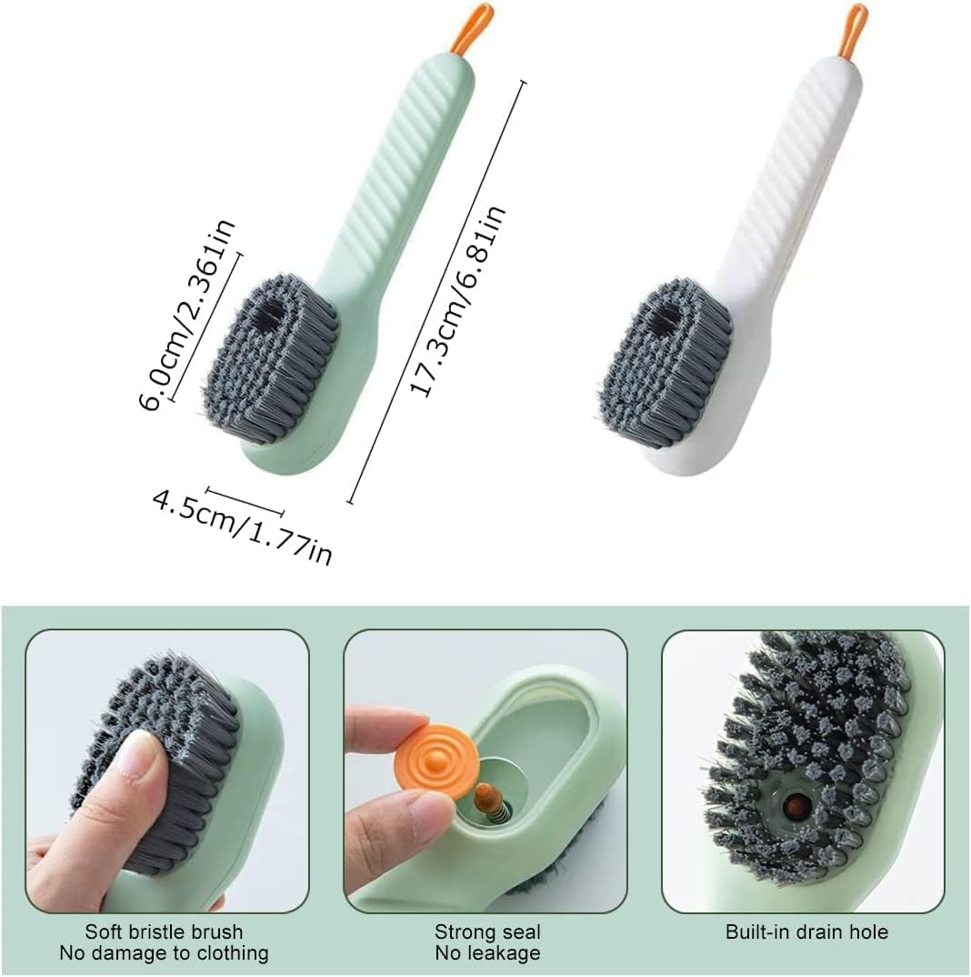 Shoe cleaning brush for dirt and stains