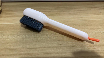 Shoe cleaning brush in white