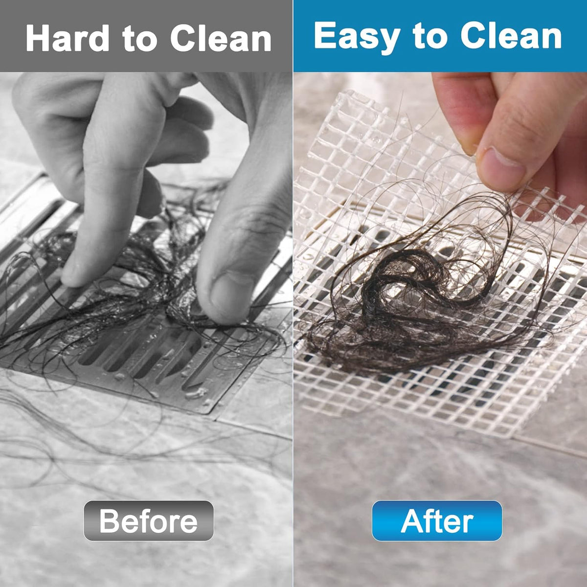Hair catcher for bathtub drains