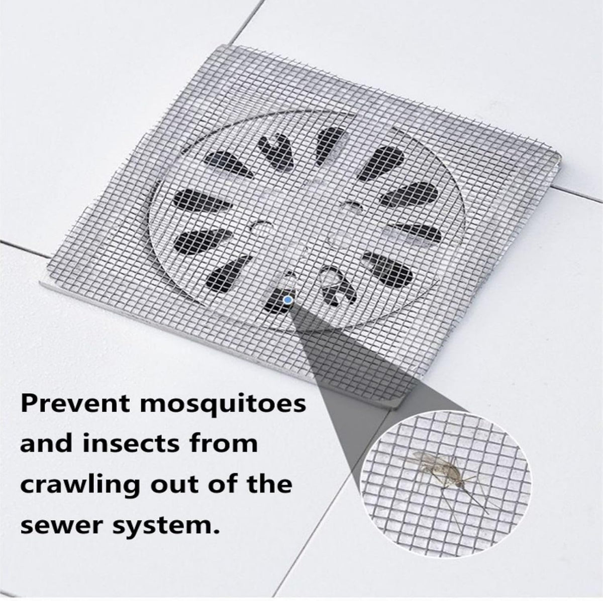 Kitchen sink drain strainer sticker