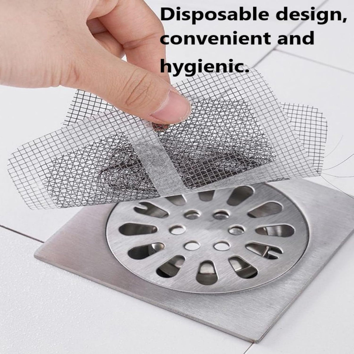 Shower drain hair catcher that helps prevent clogs