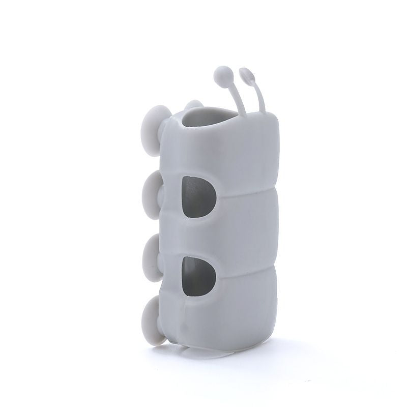 Shower head suction holder in grey
