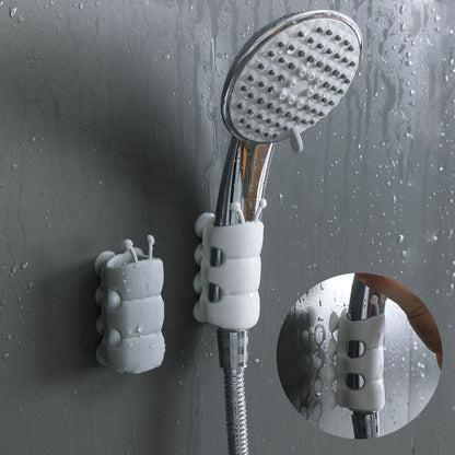 Suction cup shower head holder that installs in seconds
