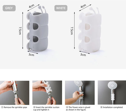 Shower head holder with a powerful suction cup