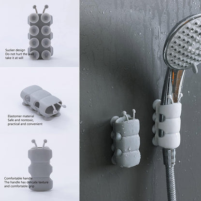 Shower head holder for tiles and glass