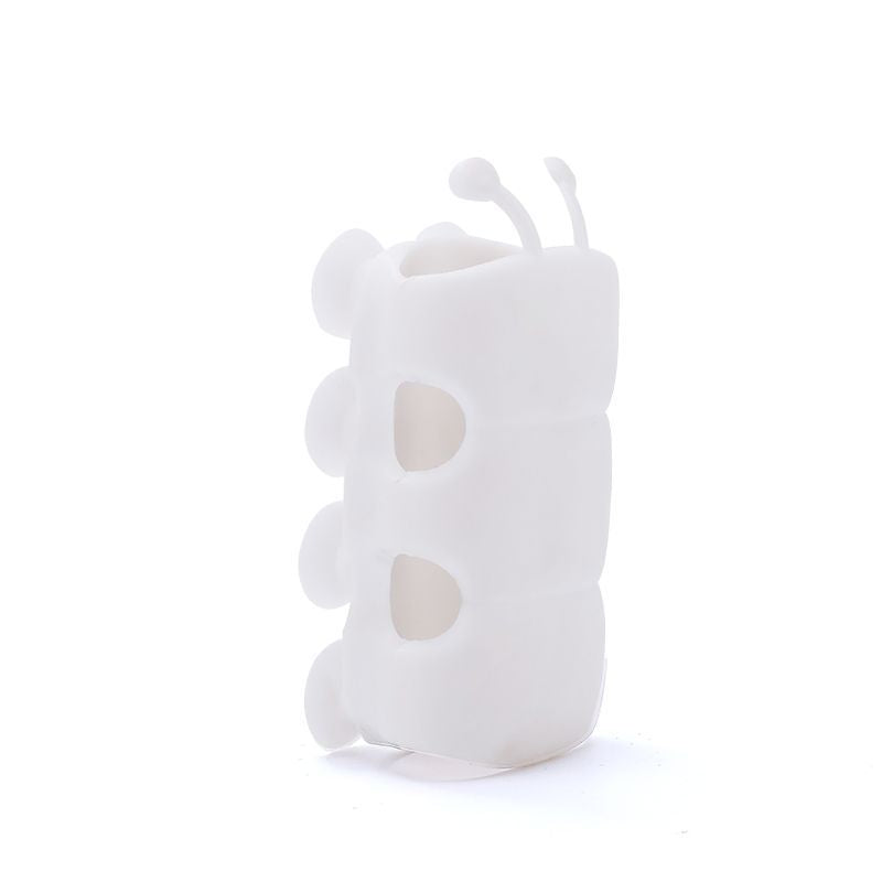 Shower head suction holder in white
