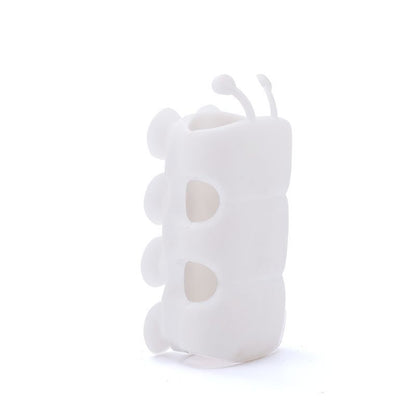 Shower head suction holder in white