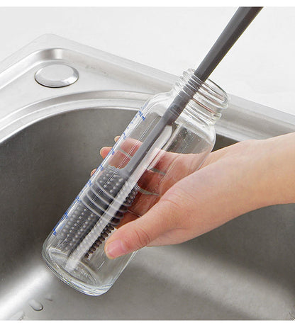 Kitchen bottle cleaning brush