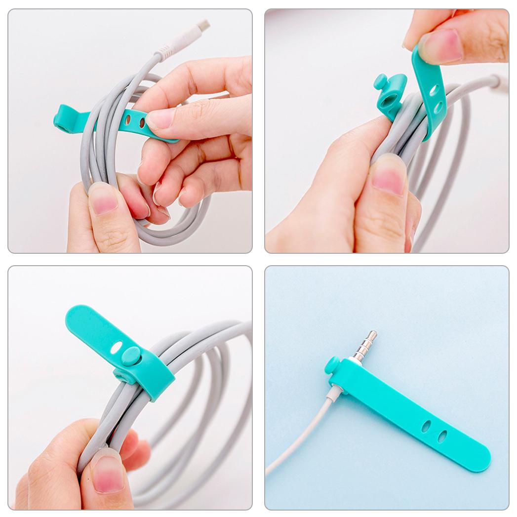 Soft silicone wire organizer that is easy to clean