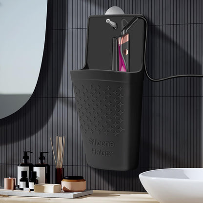 Heat-resistant holder for curling irons and straighteners