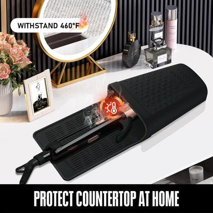 Hair dryer and curling iron organizer